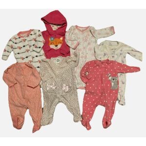 Girl Infant Sleepers 3 month (7 PCs)